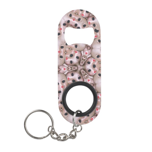 Porte-clé Décapsuleur poupéfaciale  (Devant)