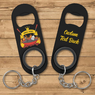 Porte-clé Décapsuleur Roi du Grill