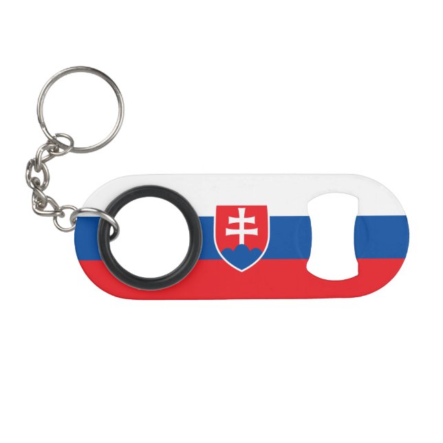 Porte-clé Décapsuleur Slovakia Flag (Devant (Horizontal))