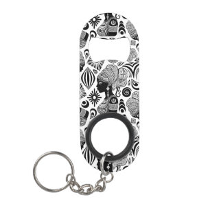 Porte-clé Décapsuleur Tatouage Tribal Portrait de Fille Africaine