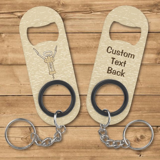 Porte-clé Décapsuleur Tire-bouchon (Créateur téléchargé)