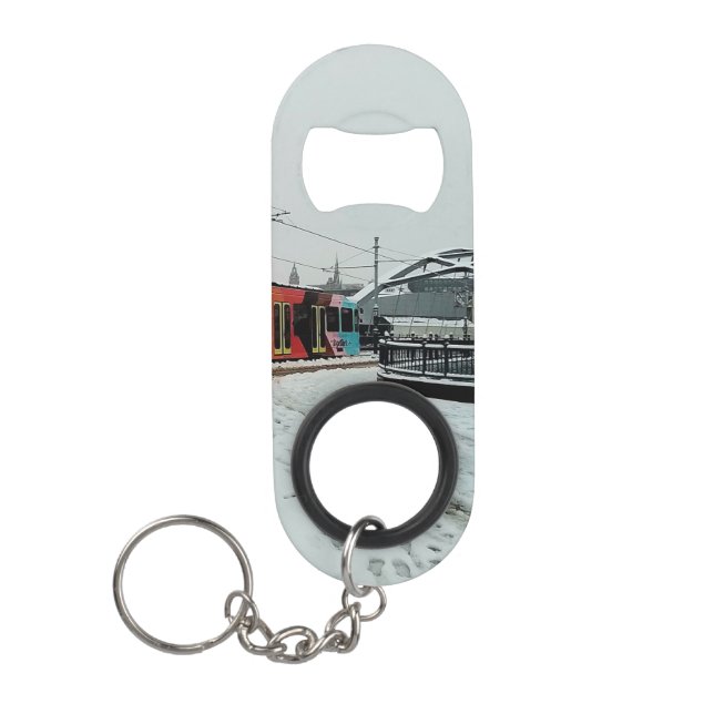 Porte-clé Décapsuleur Tramway rayé (Devant)