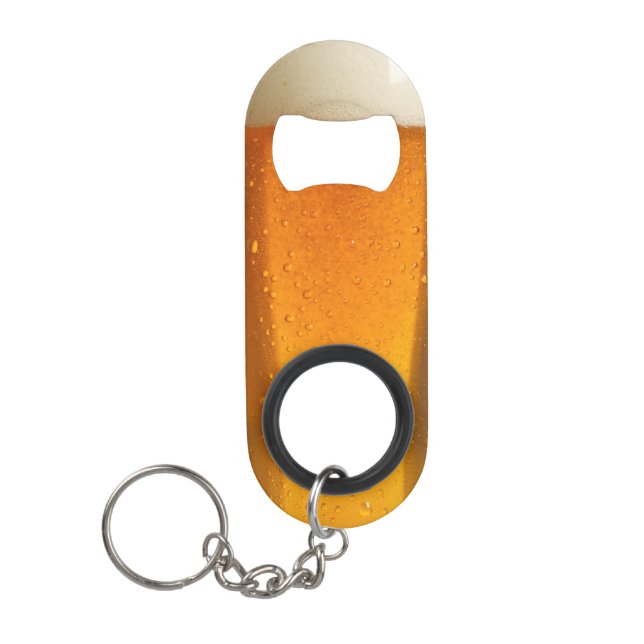 Porte-clé Décapsuleur Verre de bière (Devant)