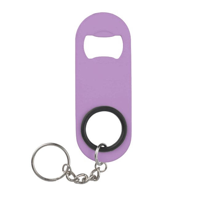 Porte-clé Décapsuleur Violet africain (couleur solide) (Devant)