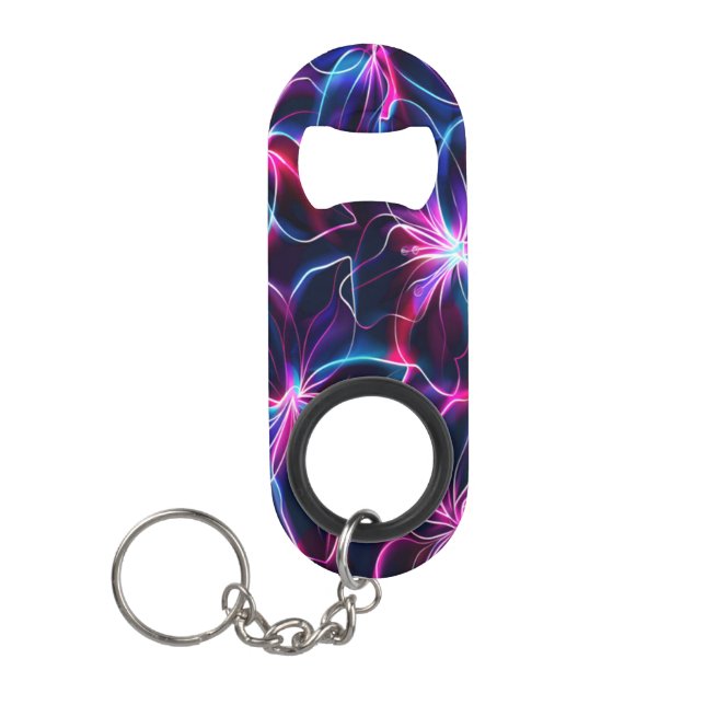 Porte-clé Décapsuleur Vivid Fleur Neon éclate (Devant)