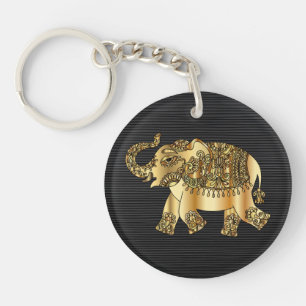 Porte - clé des éléphants d'or