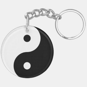 Porte - clé des symboles 2-Sided de Yin Yang de