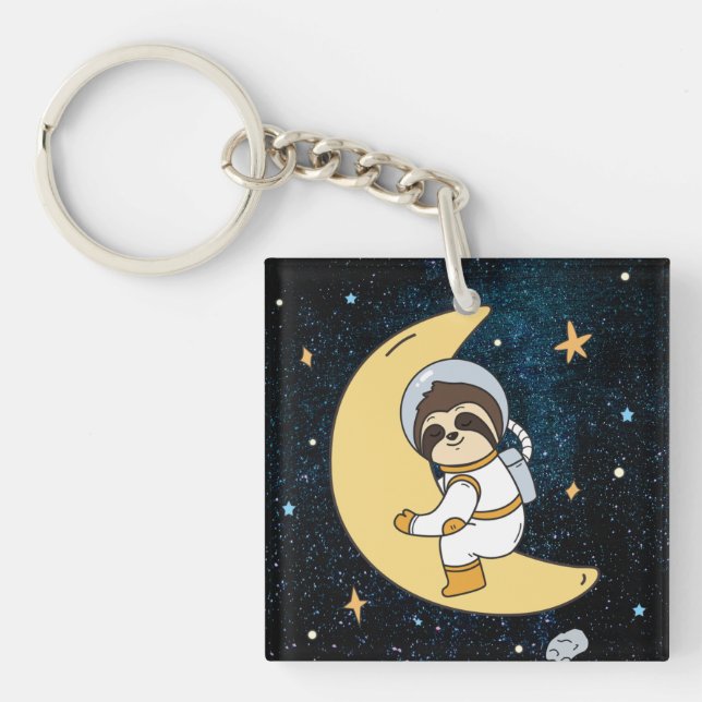 Porte - clé d'espace mignon (Devant)