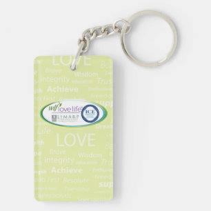 Porte - clé (double face) de rectangle