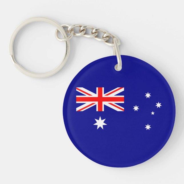Porte - clé du drapeau australien patriotique (Devant)