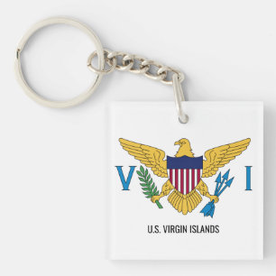 Porte - clé du drapeau des îles Vierges américa