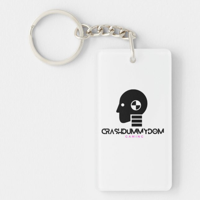 Porte - clé du logo de jeu CrashDummyDom (Devant)