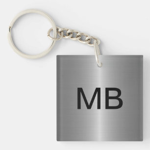 Porte - clé du monogramme des hommes chics