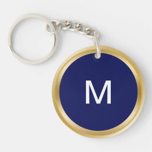Porte - clé du monogramme des hommes chics