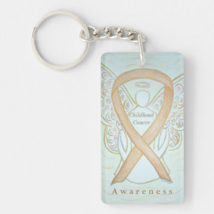 Porte - clé du ruban Sensibilisation à l'angle con