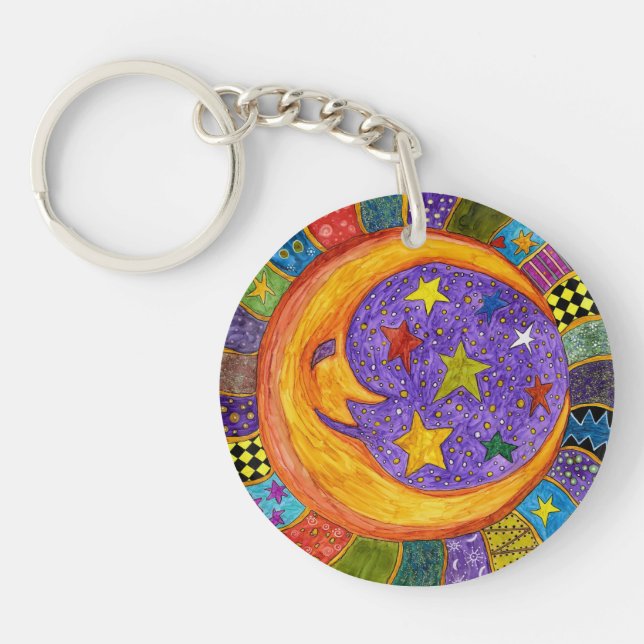 Porte - clé du soleil, de la lune et des étoiles (Devant)