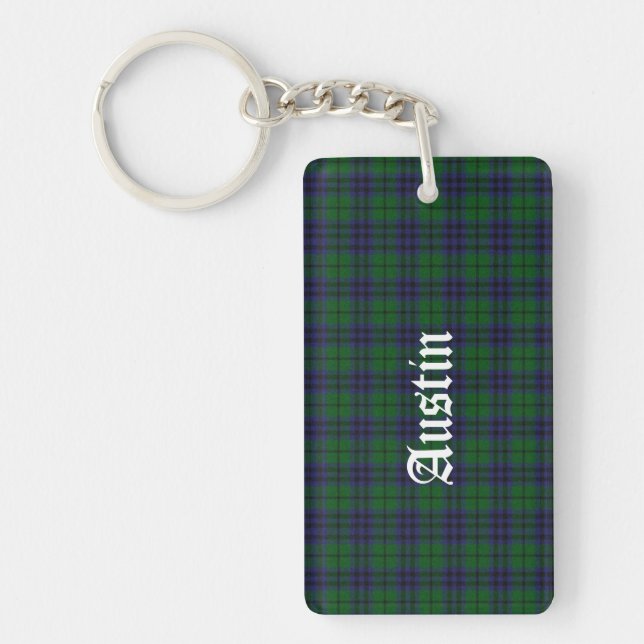 Porte - clé fait sur commande de plaid de tartan (Devant)