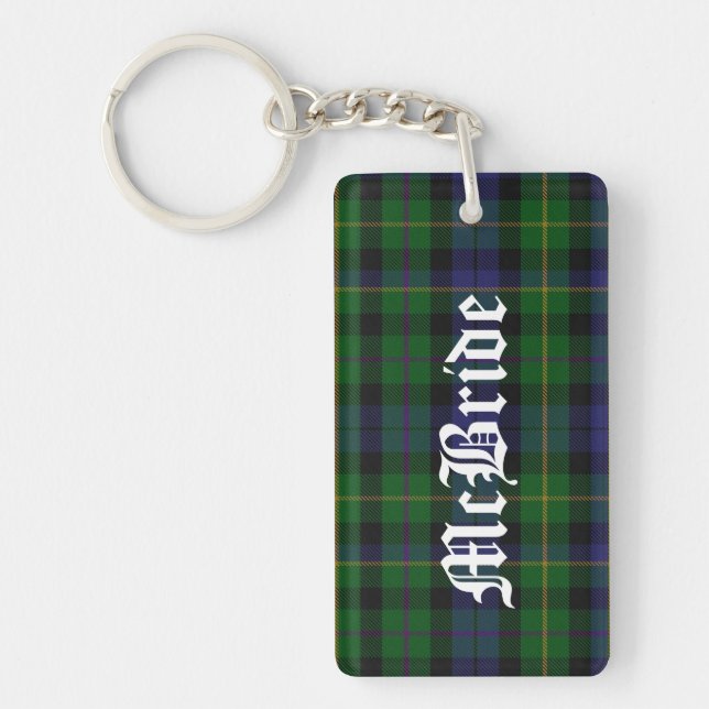 Porte - clé fait sur commande de plaid de tartan (Devant)