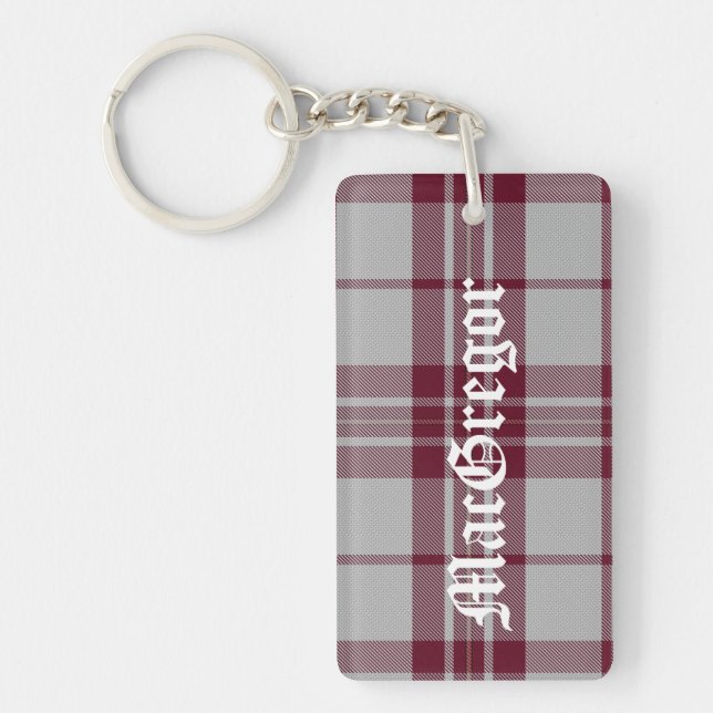 Porte - clé fait sur commande de plaid de tartan (Devant)