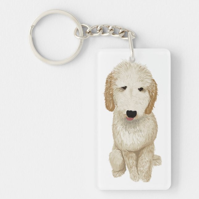 Porte - clé Goldendoodle (Devant)