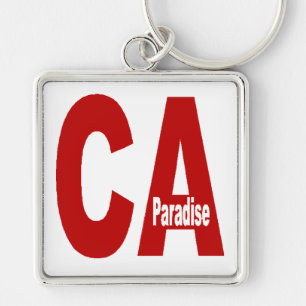 Porte-clé grand carré Premium CANADA Paradise Keychain