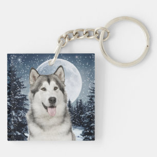 Porte - clé Husky Moon Winter
