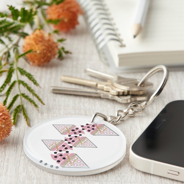 Porte - clé irrésistible de crème glacée arrose (Devant Droit)