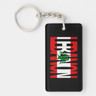 Porte - clé libanais de logo de drapeau