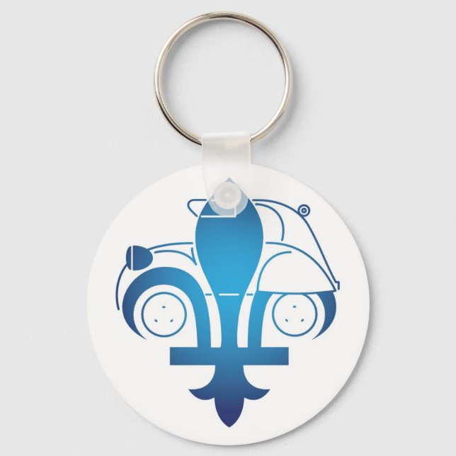 Porte-clé logo forum citroen2cvquébec (Recto)
