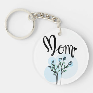 Porte - clé minimaliste de la floraison et de la c