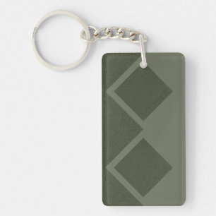 Porte - clé moderne Moss Green Diamond - Personnal