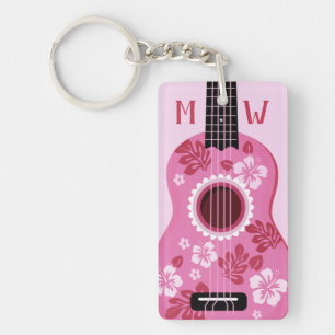 Porte - clé monogramme personnalisé Ukulele
