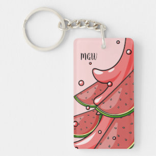 Porte - clé monogramme personnalisé Watermelon Spl