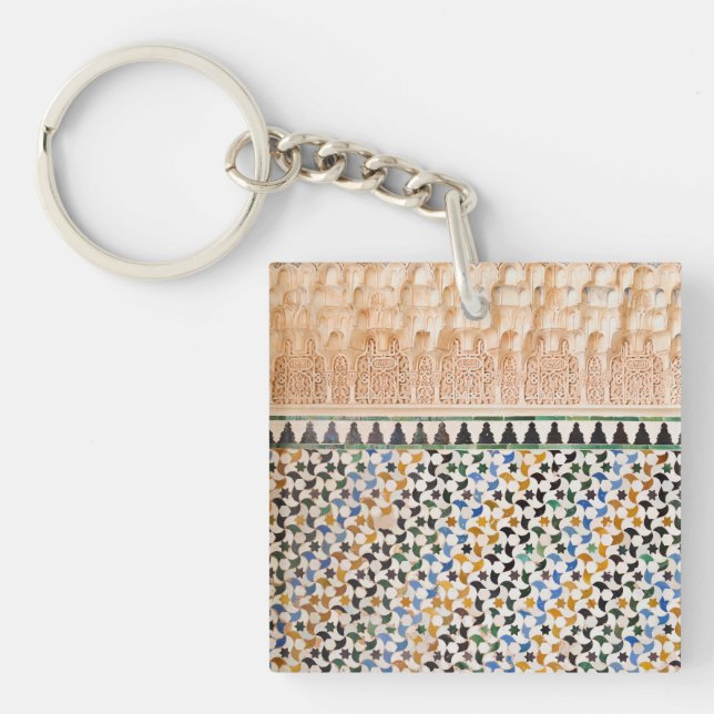 Porte - clé Motif géométrique arabesque (Devant)