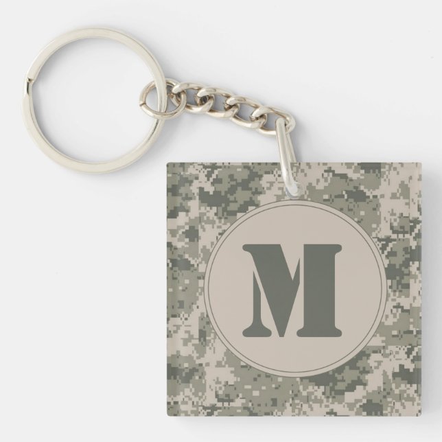 PORTE - CLÉ Motif numérique ACU Camo Camouflage (Devant)