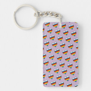 Porte - clé Motif Rainbow Heart