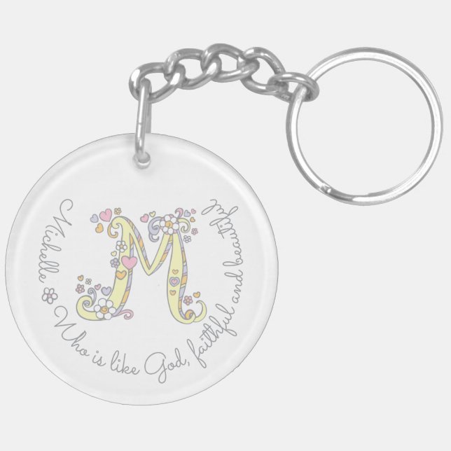 Porte - clé nommé de signification de filles de la (Dos gauche)