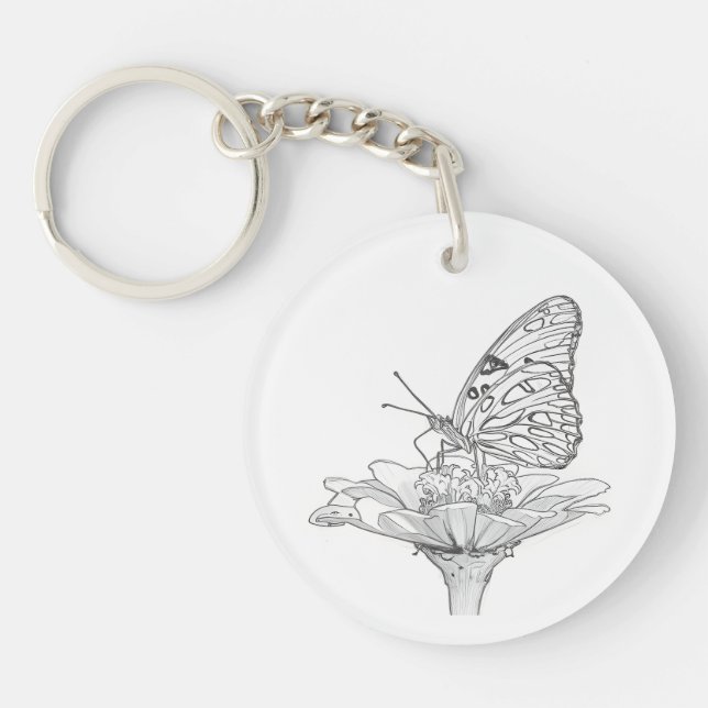 Porte - clé papillon (Devant)