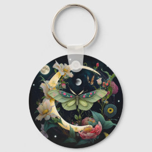 PORTE CLE PAPILLON DE NUIT KEYCHAIN