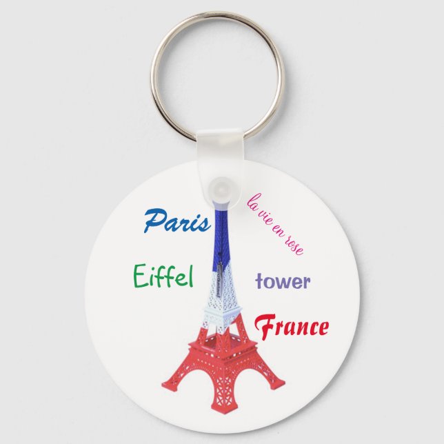 porte-clé "Paris, France" Keychain (Front)