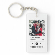 Porte - clé personnalisable de Spotify Love