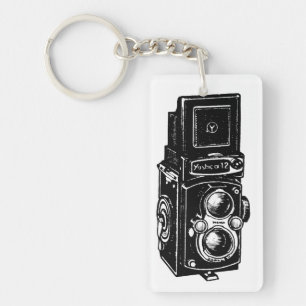 porte - clé personnalisé de la caméra d'illustrati