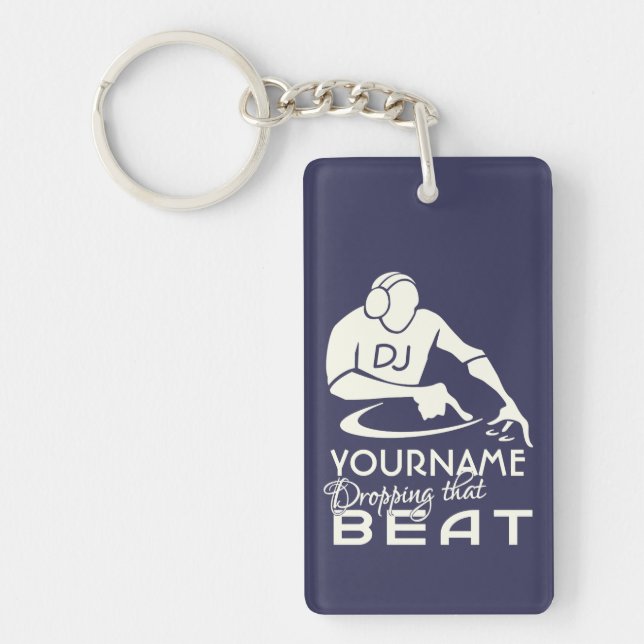 porte - clé personnalisé DJ (Devant)