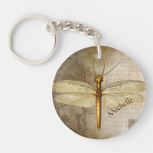 Porte - clé personnalisé Dragonfly Gold