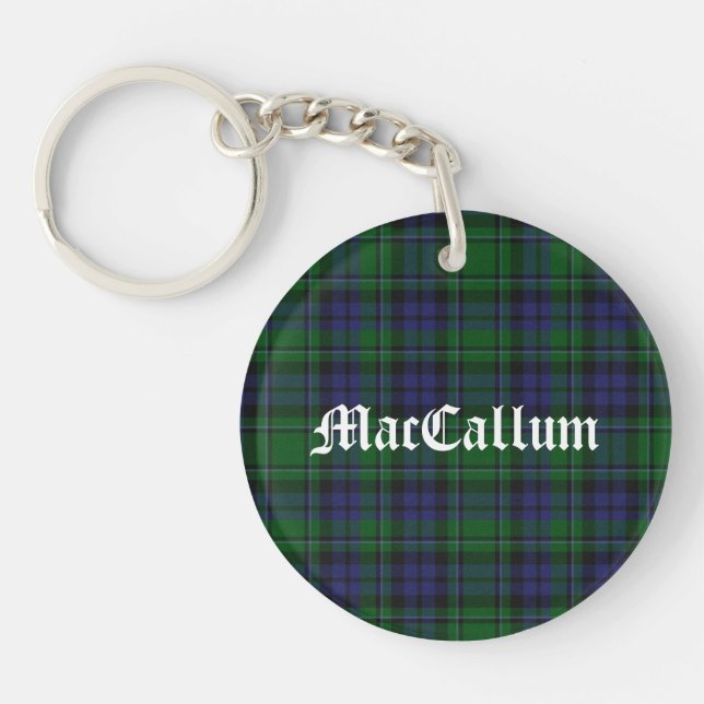Porte - clé personnalisé MacCallum Tartan Plaid (Devant)