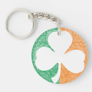 Porte - clé personnalisé Shamrock irlandais