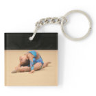 porte - clé photo 2 côtés ajouter 2 photos