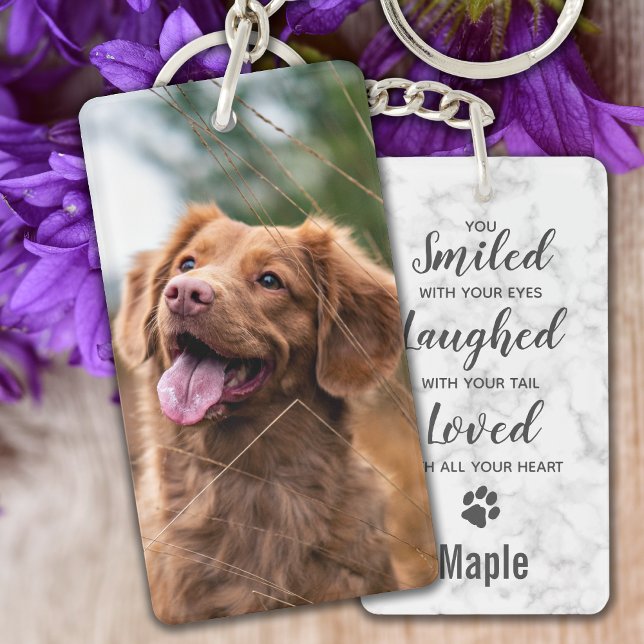 Porte - clé photo Dog Memorial Pet Perdre Keepsaké (Créateur téléchargé)