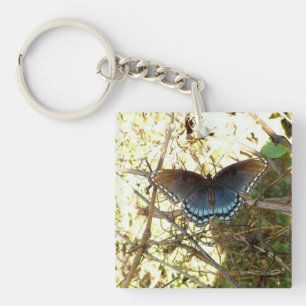 Porte - clé photo papillon
