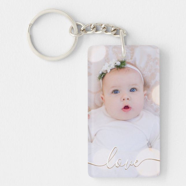 Porte - clé photo personnalisé (Devant)